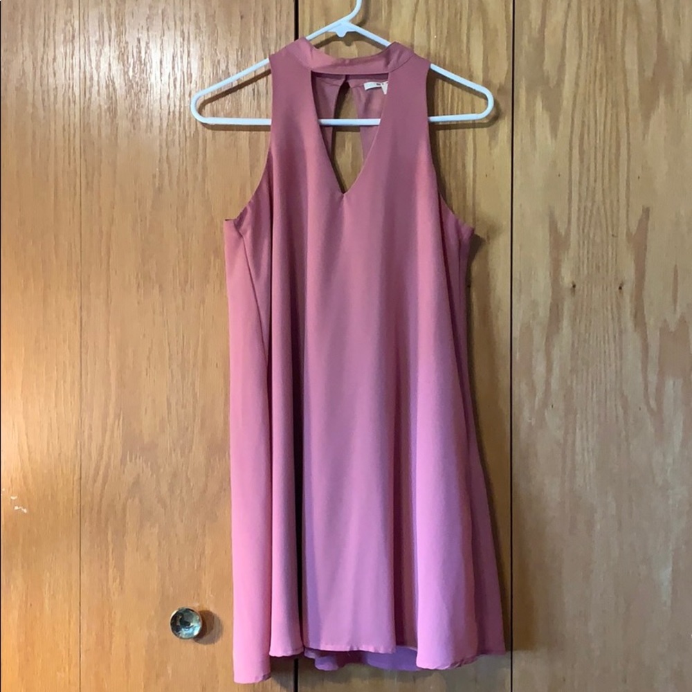 XS Francescas Mauve keyhole dress